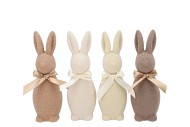 EASTER FLOCK NATURAL BROWN BUNNY MINI ASS 7X7X20CM