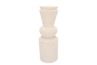 LISBOA WHITE VASE BULB 15X15X43CM