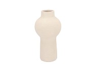 LISBOA WHITE VASE BULB HIGH 14X14X28CM