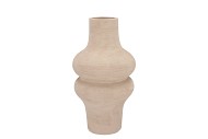 LISBOA SAND VASE BULB HIGH 18X18X34CM