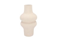 LISBOA WHITE VASE BULB HIGH 18X18X34CM