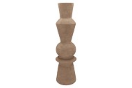 LISBOA BROWN VASE CURVES 20X20X72CM