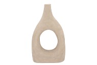 LISBOA SAND VASE OVAL 28X11X46CM