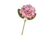 SILK HYDRANGEA DARK PINK 14X45CM