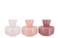 BEAU DUTCH PINK MIX CONE NECK SPHERE VASE ASS 26X25CM