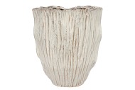 LIMA WHITE VASE OVAL DOUBLE 30X17X36CM