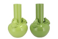 FROG FRESH GREEN VASE TUBE 23X23X34CM