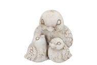 CONCRETE  ANTIQUE BIRDS 14X18X15CM