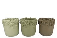 GIGI SUMMER GREEN MIX FLOWER POT ASS 31X31X30CM