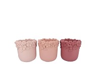 GIGI DUTCH PINK MIX FLOWER POT ASS 20X20X17CM