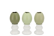 EASTER EGG TROPHY SUMMER GREEN MIX VASE ASS 6X6X11CM