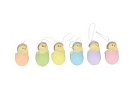 EASTER FUN HANGER DREAMY PASTEL MIX  DUCK EGG ASS 7X11CM