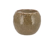 IRON STONE SAND BALL POT 16X16X12CM