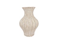 LIMA WHITE VASE NECK 21X21X31CM