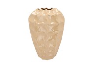 LIMA BEIGE VASE LONG CARVE 26X26X37CM