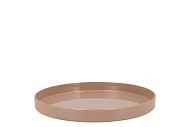 MELAMINE PINK TRAY 27X27X3CM