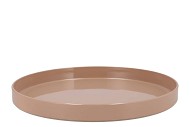 MELAMINE PINK TRAY 36X36X3CM