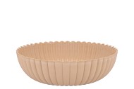 MELAMINE LISA SAND BOWL 25X25X9CM