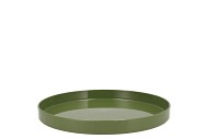 MELAMINE GREEN TRAY 27X27X3CM