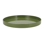 MELAMINE GREEN TRAY 36X36X3CM