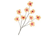 SILK HIBISCUS PEACH 125CM