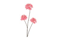 SILK HYDRANGEA BRANCH PINK 85CM