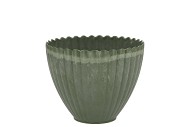 MELAMINE LISA GREEN POT 11X8X11CM