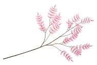 SILK SALIX LEAF PINK 135CM