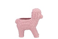 EASTER HAPPY PINK VASE SHEEP 14X8X18CM