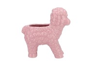 EASTER HAPPY PINK VASE SHEEP 19X11X20CM