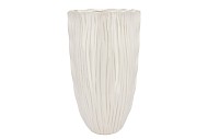 LIMA WHITE VASE LONG 25X25X45CM