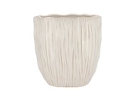 LIMA WHITE POT OVAL 31X18X21CM