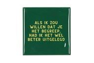 TILE ALS IK ZOU WILLEN GREEN 10X10X1CM