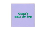 TILE OMAS AAN DE TOP PURPLE 10X10X1CM