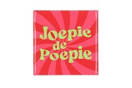 TILE JOEPIE DE POEPIE PINK 10X10X1CM