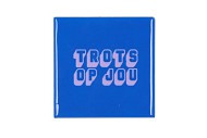 TILE TROTS OP JOU BLUE 10X10X1CM