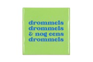 TILE DROMMELS GREEN 10X10X1CM