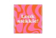 TILE LEUK STEKKIE PINK 10X10X1CM