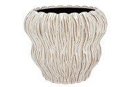 LIMA WHITE POT BUBBLE 28X28X26CM