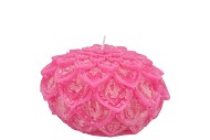 CANDLE DAHLIA FUCHSIA 9X7CM