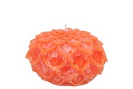 CANDLE DAHLIA ORANGE 9X7CM