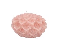 CANDLE DAHLIA OLD LIGHT PINK 9X7CM