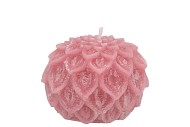 CANDLE DAHLIA OLD DARK PINK 9X7CM