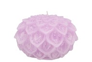 CANDLE DAHLIA LILAC 12X8CM