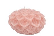 CANDLE DAHLIA OLD LIGHT PINK 12X8CM