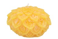 CANDLE DAHLIA YELLOW 15X10CM