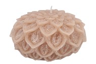 CANDLE DAHLIA SAND 15X10CM