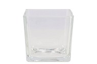 GLAS VIERECK 12X12X12CM