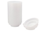 OASIS DISH PLASTIC WHITE 12CM SET OF 25