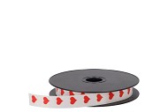 RIBBON CURLING POLY HEART 1.9CM X 100 YARDS